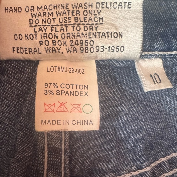 CHRISTINE ALEXANDER Swarovski Studded Bling Jeans Mid Rise Flare Womens 10 - Picture 4 of 14